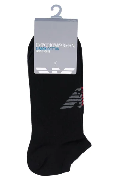 Ponožky 3-pack Emporio Armani černá